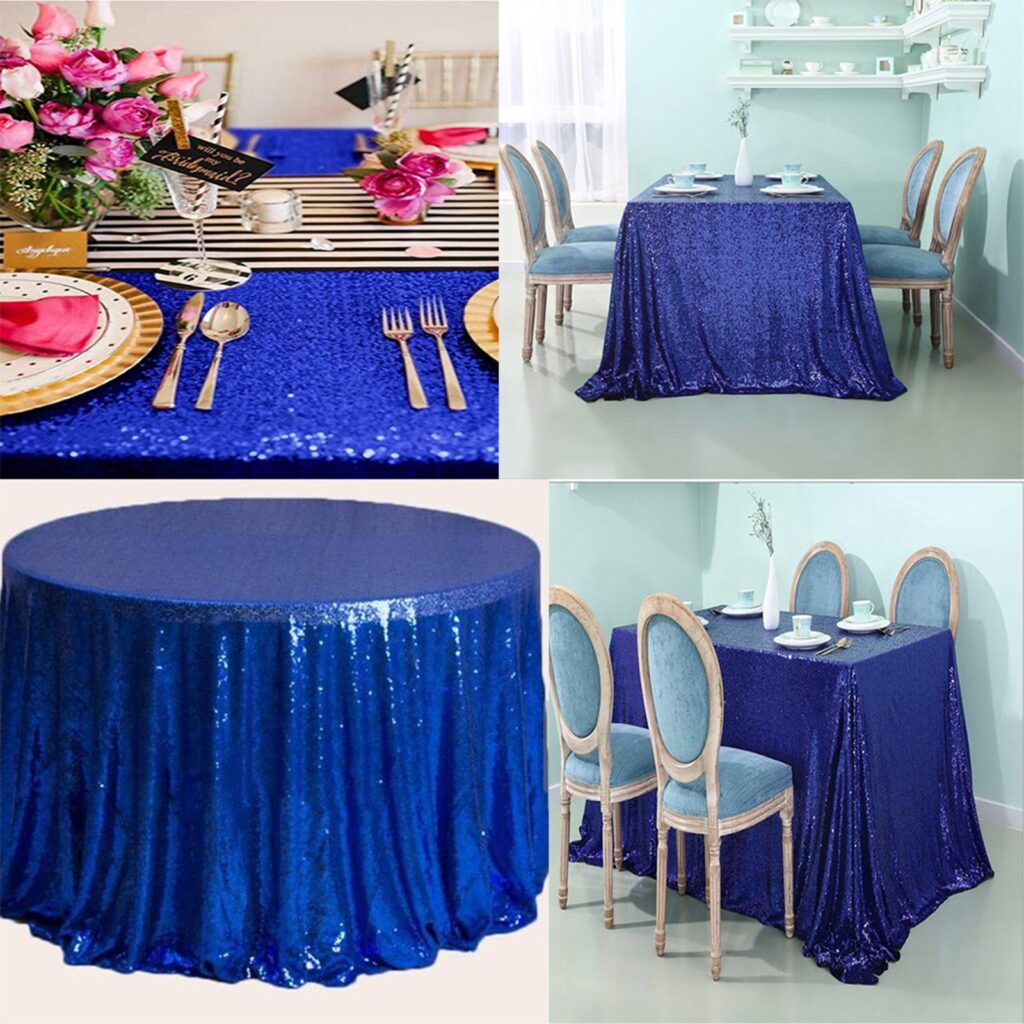 3M X 1.4M Sequin Table Cloth Tablecloth Wedding Backdrop Party Event