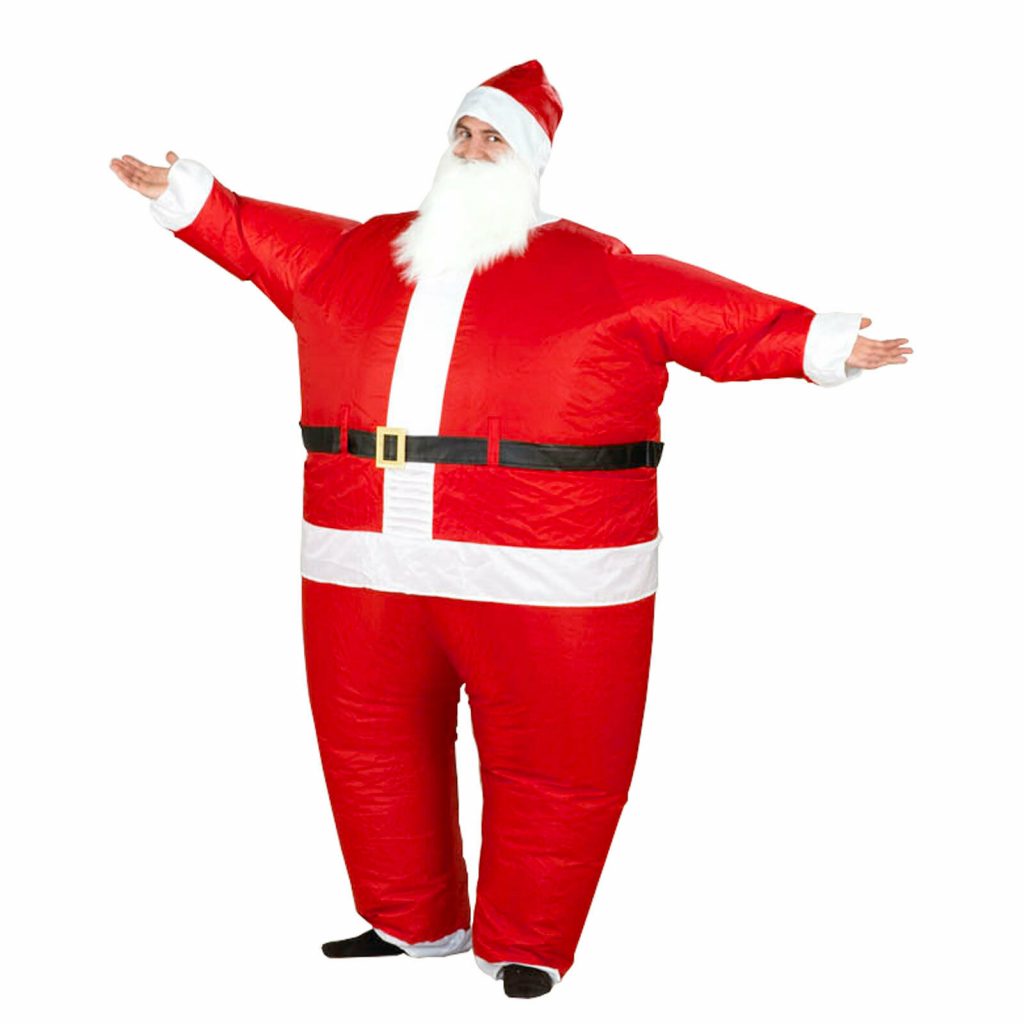 1X Inflatable Santa Costume Battery Operated Christmas Xmas Fancy Dress
