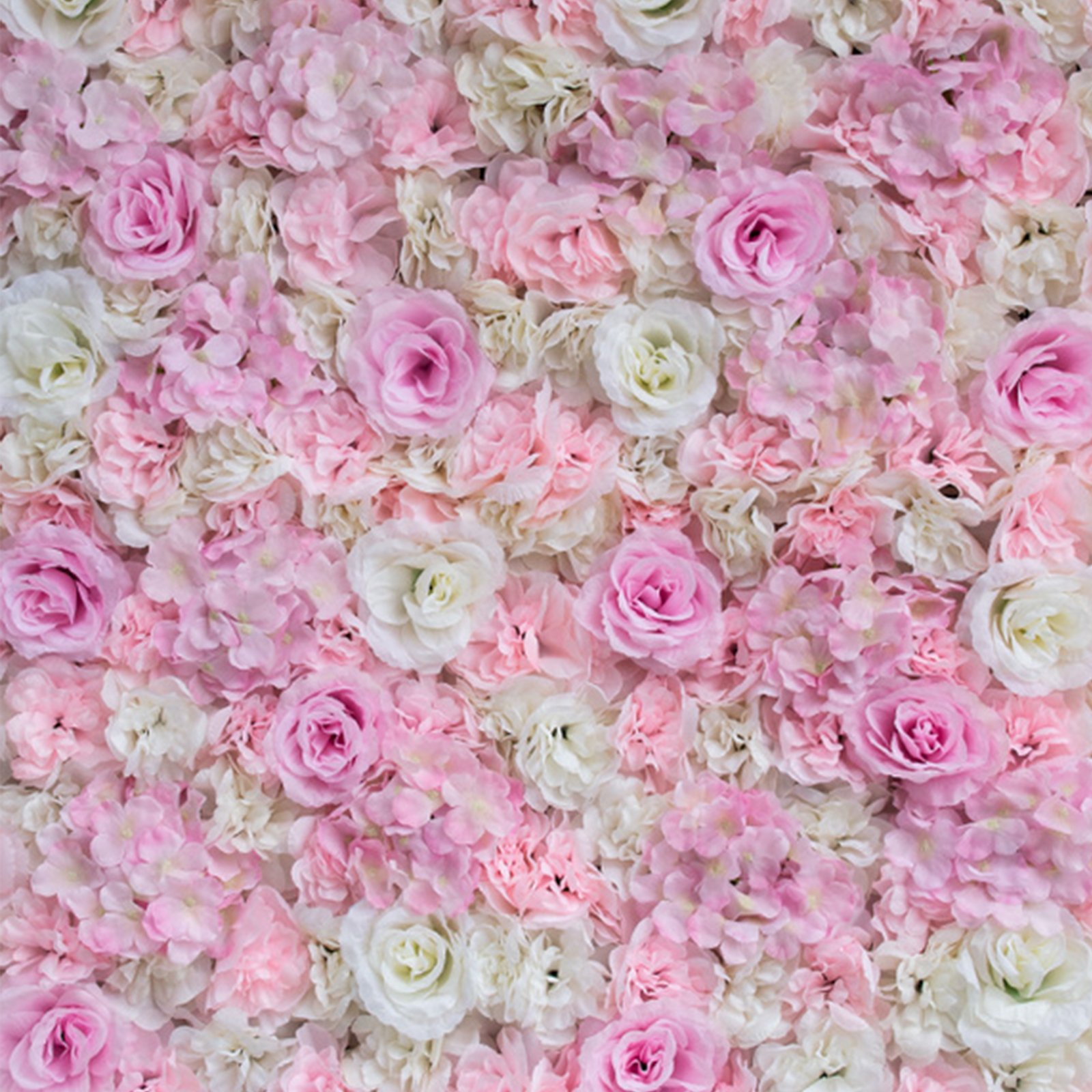 6x Artificial Rose Flower Wall Panel Wedding Venue Decor 60 x 40cm 