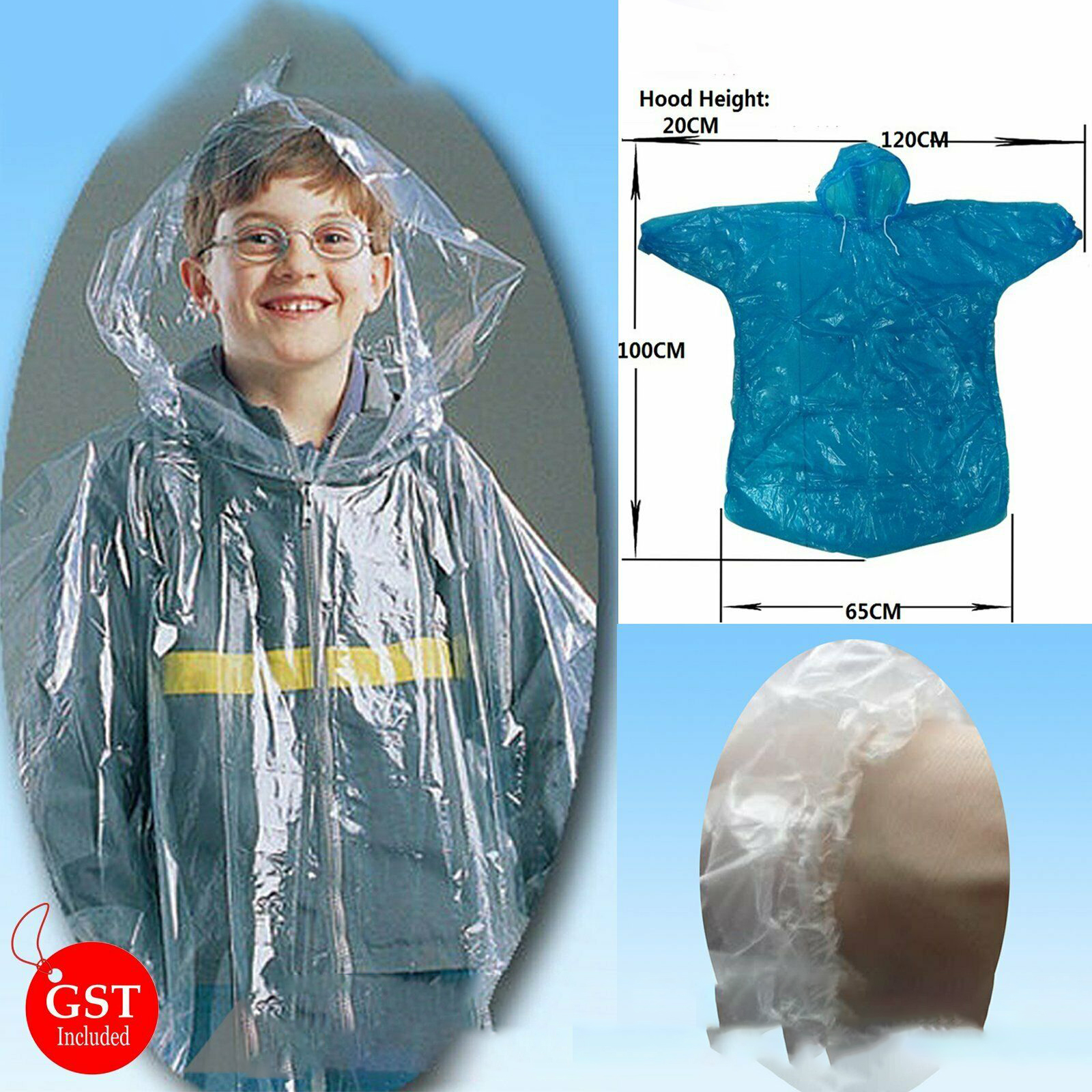 Details about   4x Raincoats Disposable Kids Emergency Rain Coat Poncho Hiking Camping Coat
