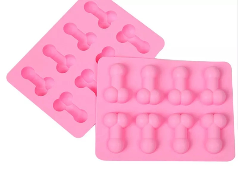 Silicone Penis Dick Ice Cube Tray prank Jelly Candy Mold Night Hen Party  Funny