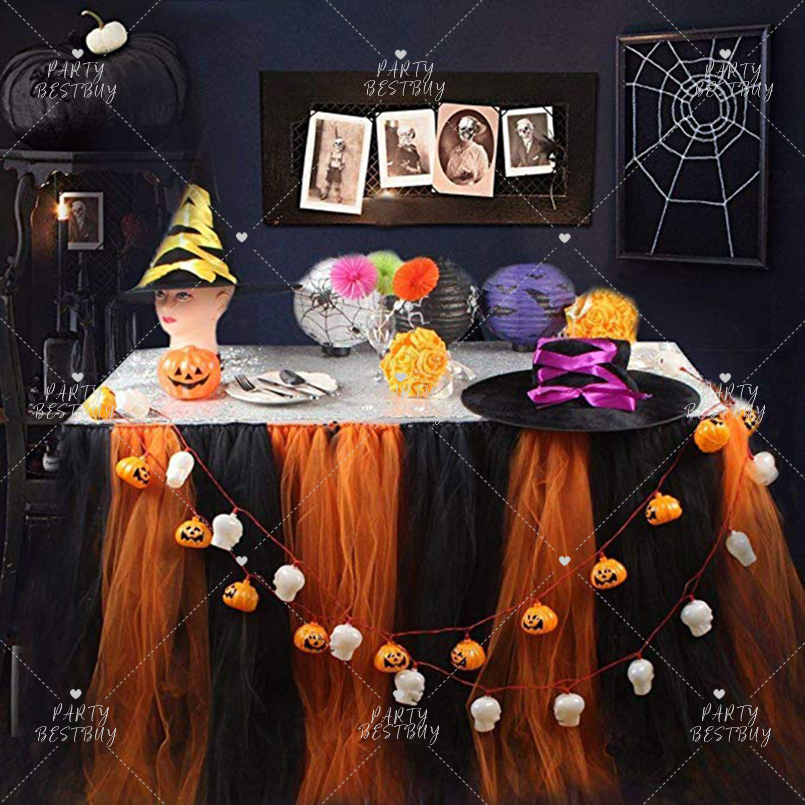 Halloween Tulle Tutu Table Skirt Cloth Baby Shower Birthday Party Weeding Decora Party Bestbuy Online Store