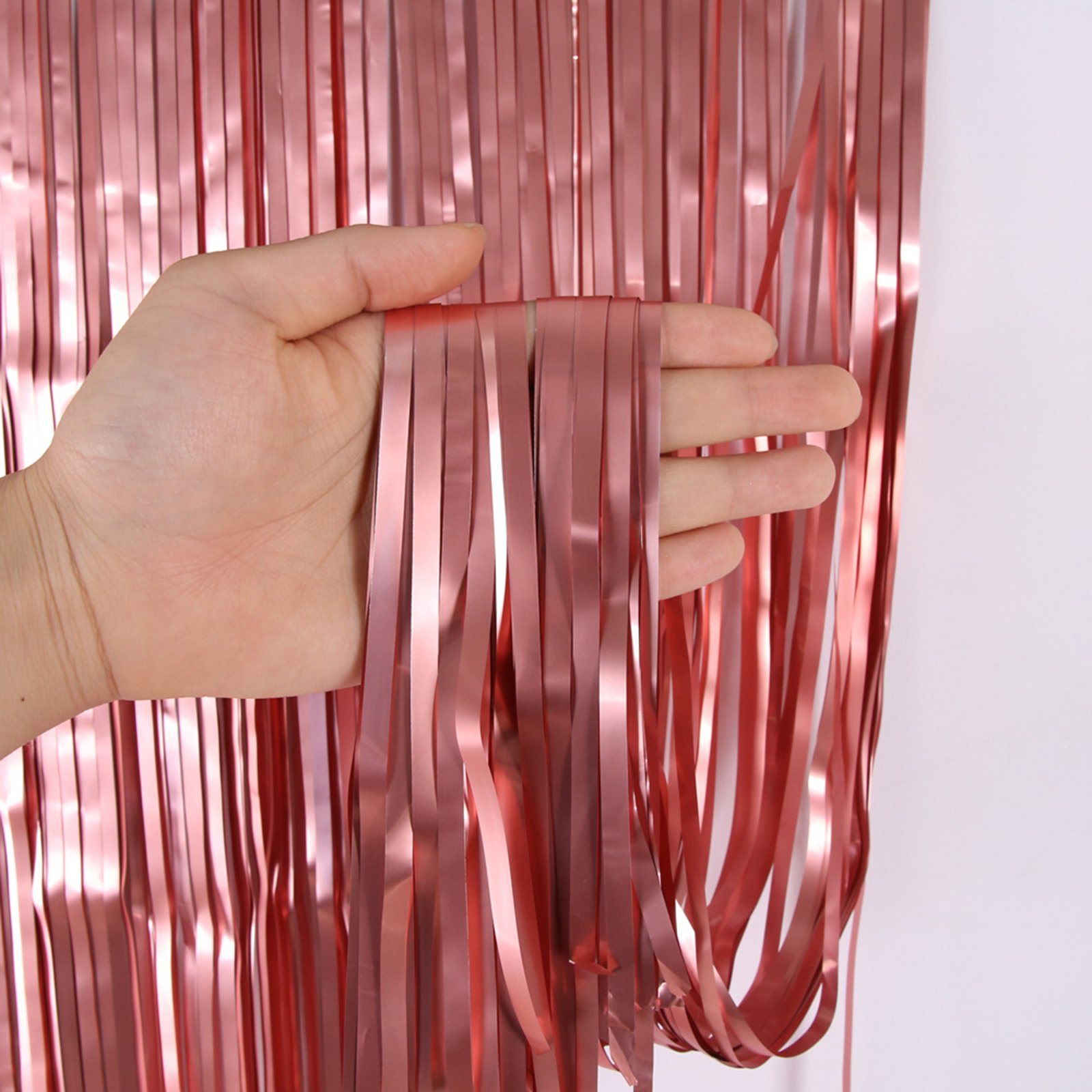 Details about   3M Metallic Tinsel Curtain Foil Backdrop Streamer Event Party Decoration AUS 