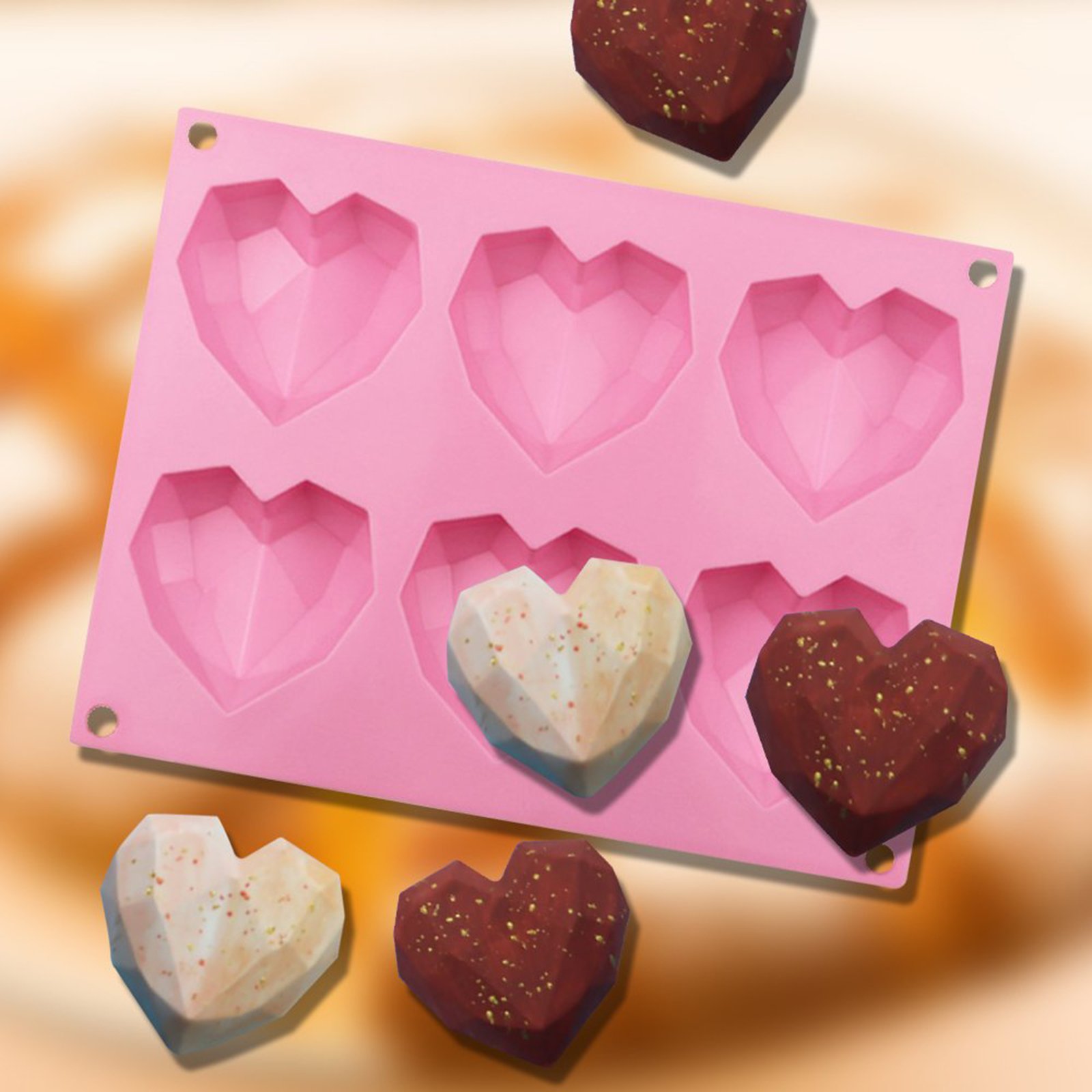 Heart Shaped Silicone Chocolate Mold, Chocolate Molds