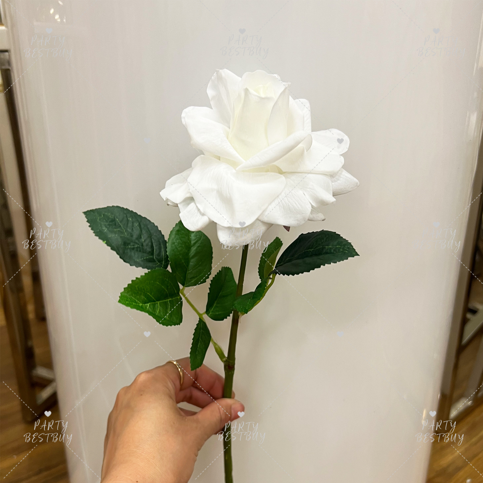 10x White Latex Real Touch flowers Rose Artificial Fake Flowers Bouquet