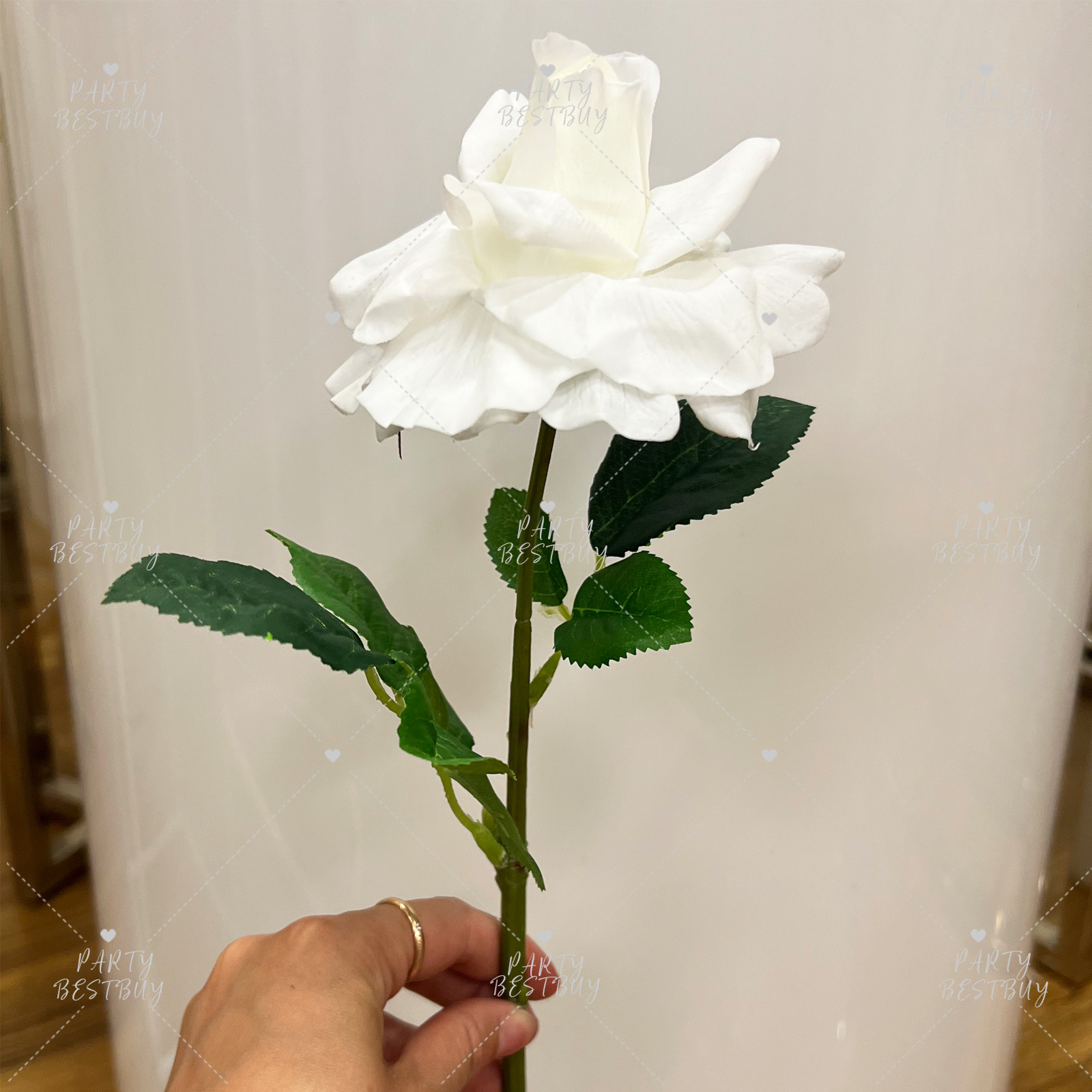 10x White Latex Real Touch flowers Rose Artificial Fake Flowers Bouquet