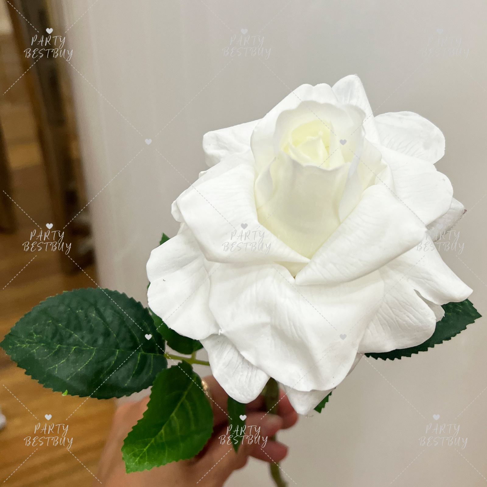 10x White Latex Real Touch flowers Rose Artificial Fake Flowers Bouquet