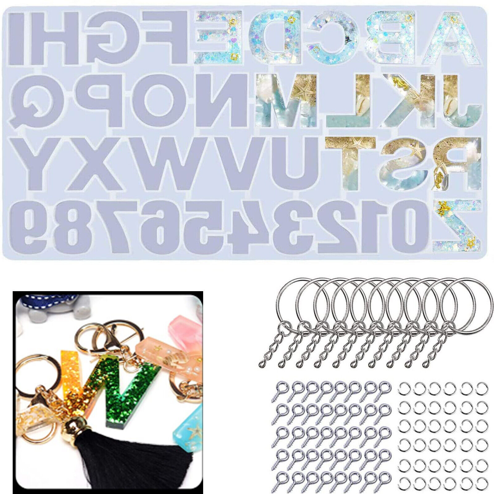 Alphabet Letter Silicone Mould for Epoxy Resin – Craft Outlet Australia