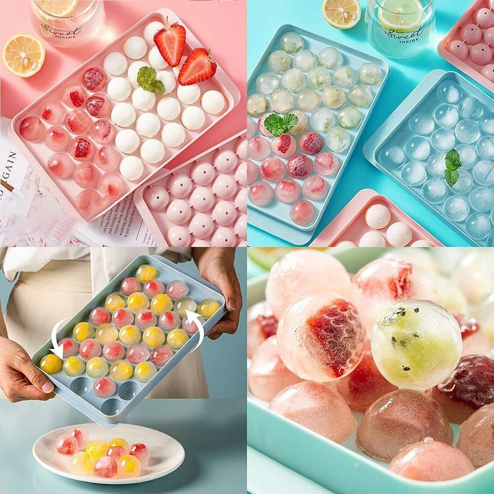 6 Grid Round Square Ice Cube Ball Large Ice Cube Maker