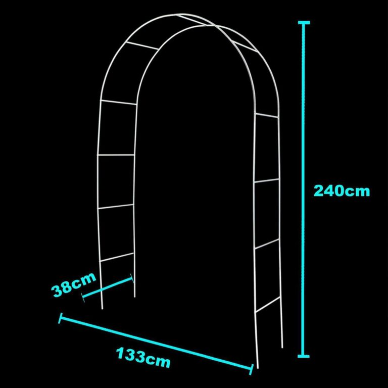 Heavy Duty Metal Garden Arch Trellis Arbour Outdoor Rose Climbing ...