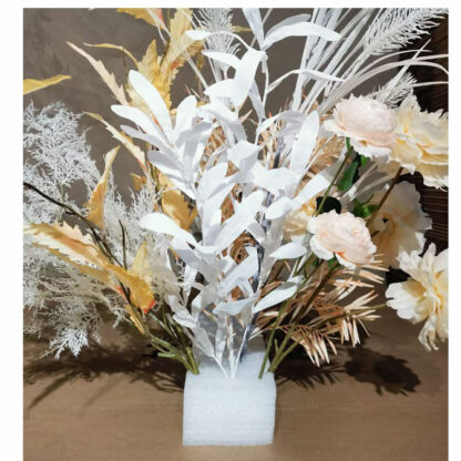 DIY Foam Strip Wedding Flower Arrangement Base Cylindrical White