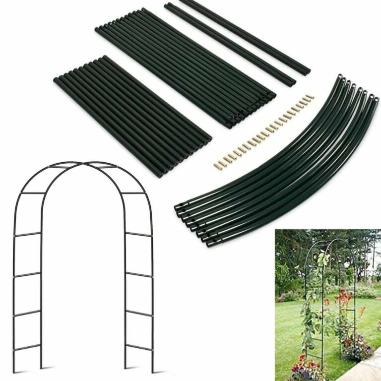 Heavy Duty Metal Garden Arch Trellis Arbour Outdoor Rose Climbing ...