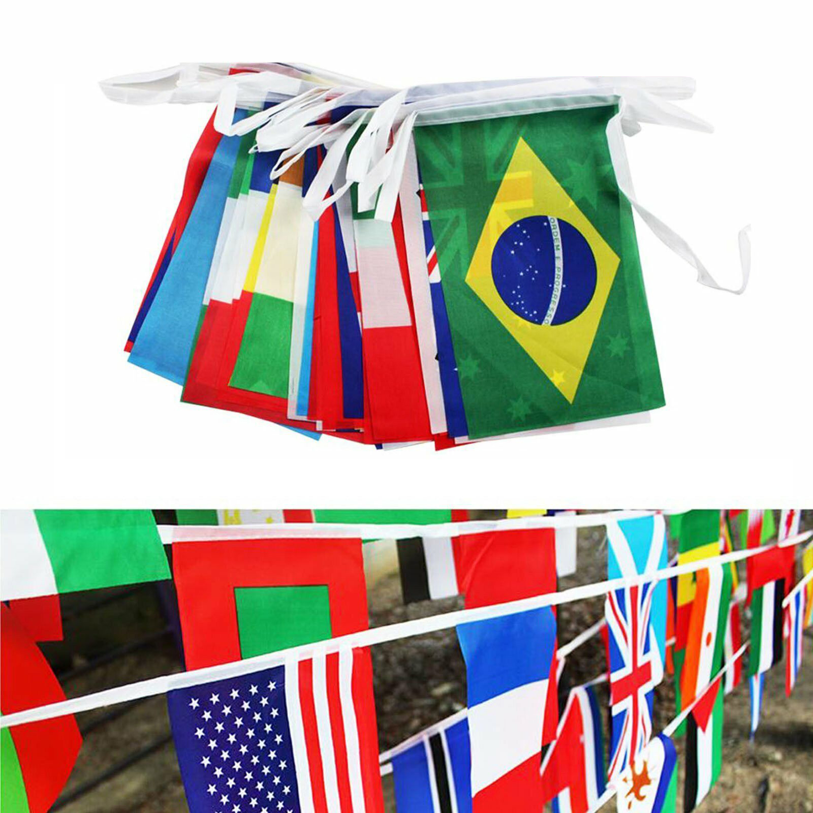 100 Countries String Flag International World Flags Bar Party
