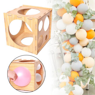 Plastic Balloon Sizer Box 9 Holes Cube Balloon Size Measurement Tool